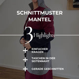 E-Book und Schnittmuster | Mantel S-XL - Sewando