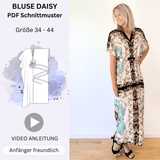Nähanleitung HOLLY - Kleid/Tunika im Kaftanlook mit Bindeband - Gr. 34-44 - Sewando