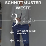 E-Book und Schnittmuster | Weste Gr. S-XL - Sewando
