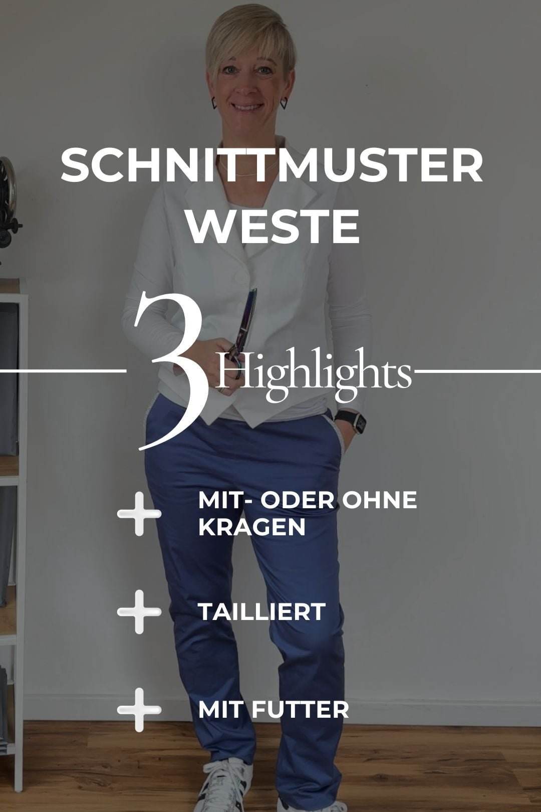 E-Book und Schnittmuster | Weste Gr. S-XL - Sewando