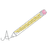 Stickdatei - Single Line "Schule / Einschulung"