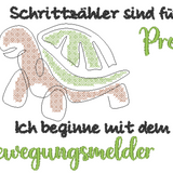 Stickdatei - Mugrug "Schrittzähler - Bewegungsmelder"