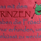 Stickdatei - Das mit dem Prinzen haben die Frösche nur erfunden... - Sewando