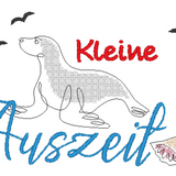 Stickdatei Spruch "Kleine Auszeit"