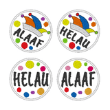 Stickdatei - Button ALAAF & HELAU - Sewando