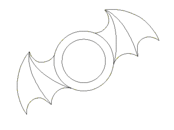 Stickdatei - Serviettenring Fledermaus - Sewando