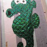 Stickdatei - Doodle-Applikation "Seepferdchen" in 3 Größen