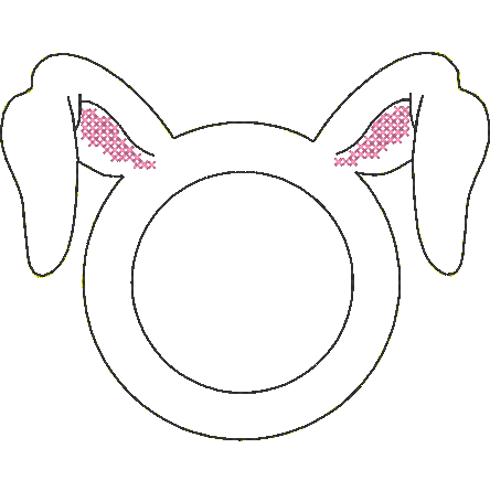 Stickdatei Serviettenring BUNNY - Sewando