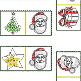 Stickdatei - DO-MI-NO Spiel "Weihnachten"
