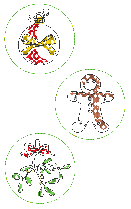 Stickdatei - Untersetzer Single Line Advent (24 Dateien) - Sewando