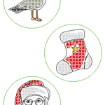 Stickdatei - Untersetzer Single Line Advent (24 Dateien) - Sewando