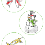 Stickdatei - Untersetzer Single Line Advent (24 Dateien) - Sewando