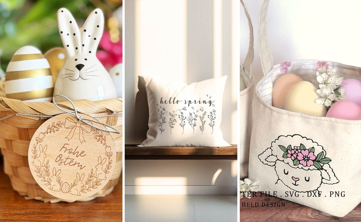 Ostermotive, Frühlingsdateien, Hasenohren plotten,Hase, Schaf