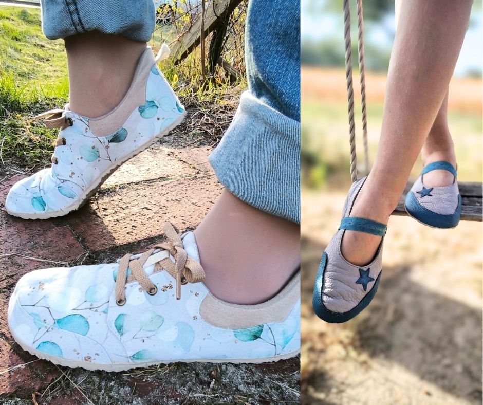Schuhe, Barfußschuhe selber nähen.