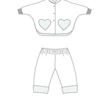 Schnittmuster Set MARA FIOCCO Poncho Kapuze Wendehose