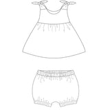 Schnittmuster Set BABY TWINSET PDF Hängerchen Pumphose
