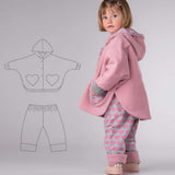 Schnittmuster Set MARA FIOCCO Poncho Kapuze Wendehose