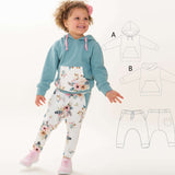 Schnittmuster Set Hoodie Hose FLY DADO PDF 2-in-1 Taschen