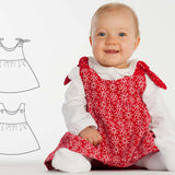Schnittmuster Babykleid LIPSIA CLARA PDF 2 Varianten 62/68-98/104
