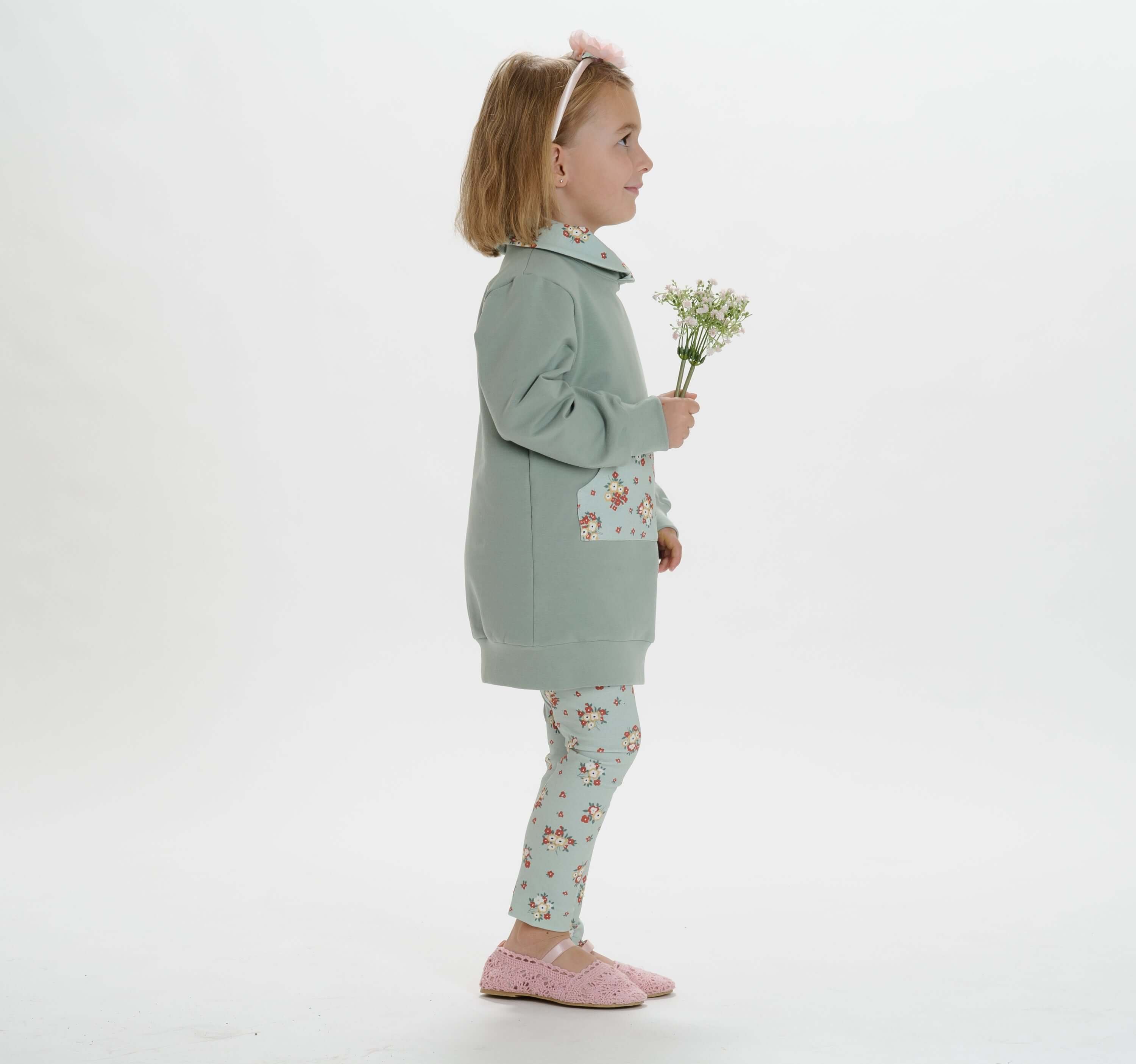 Schnittmuster Mädchen Tunika – Hoodie ARWEN PDF Schnittmuster für Kinder im lässigen Design.