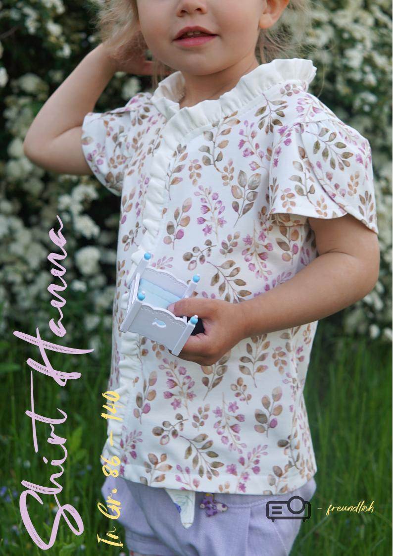 Schnittmuster Shirt Hanna Gr. 86-140 - Sewando