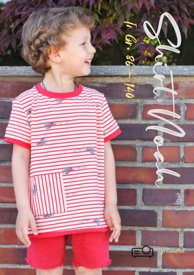 Schnittmuster Shirt Noah Gr. 86-140 - Sewando