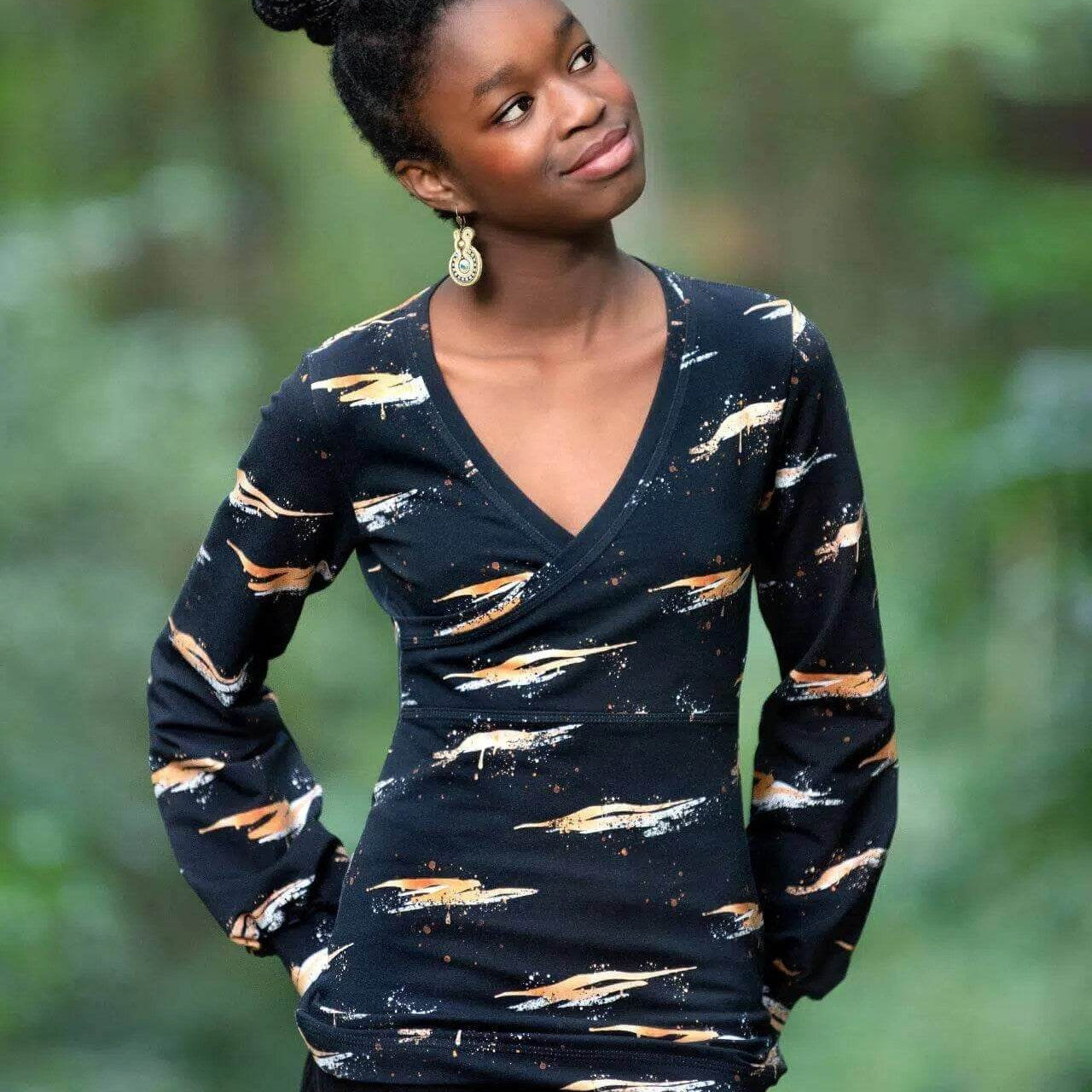 Schnittmuster Shirt Vivianit Gr. A - M DE/EN/FR. BU 76-134cm - Sewando