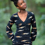 Schnittmuster Shirt Vivianit Gr. A - M DE/EN/FR. BU 76-134cm - Sewando