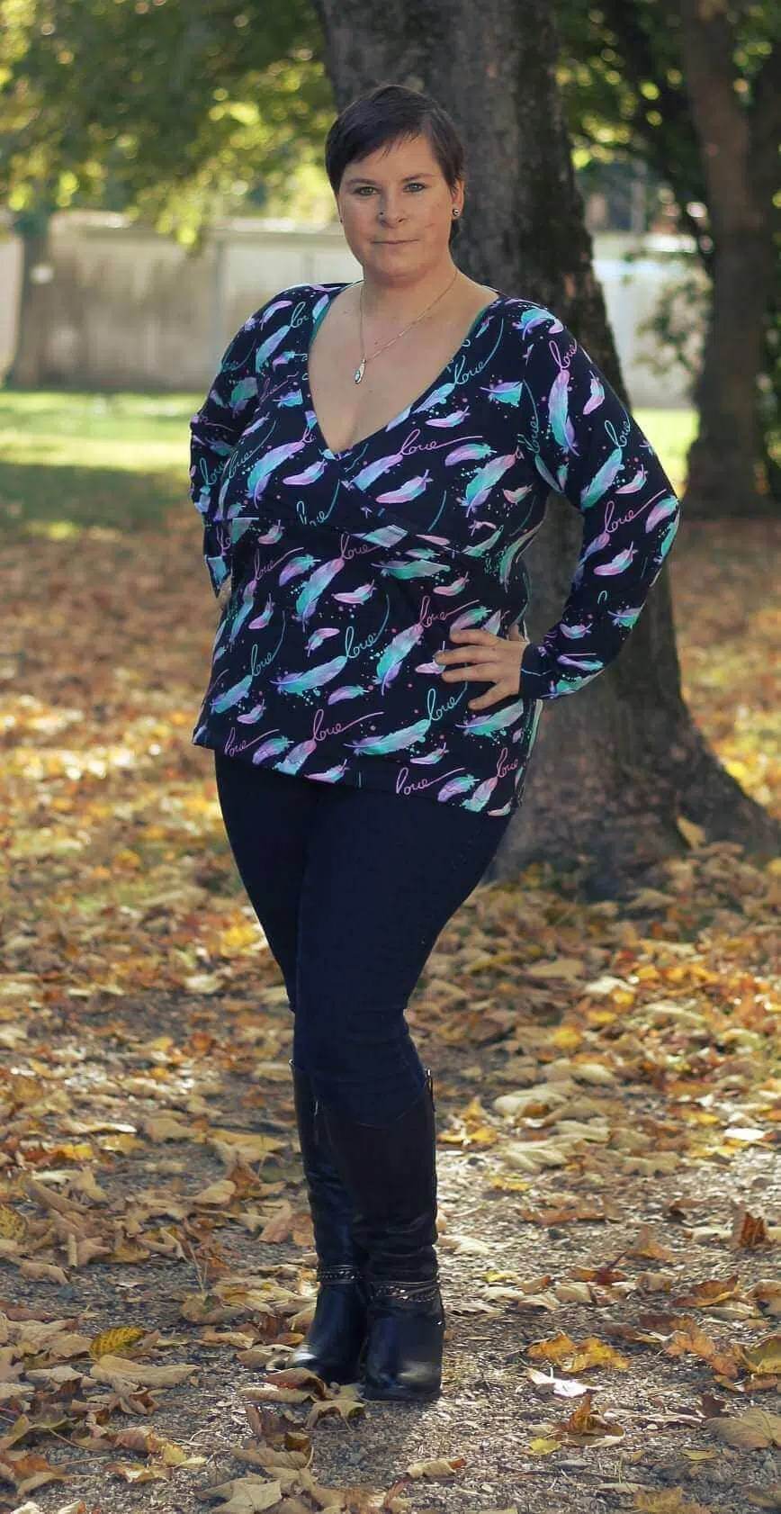 Schnittmuster Shirt Vivianit Gr. A - M DE/EN/FR. BU 76-134cm - Sewando