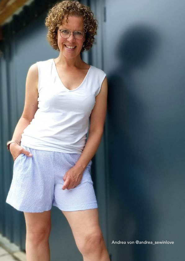 Schnittmuster Shorts Shorty Gr. 34–50 – PDF A4 & A0 inkl. Anleitung - Sewando