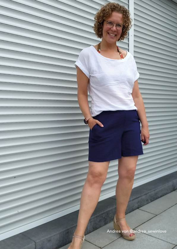 Schnittmuster Shorts Shorty Gr. 34–50 – PDF A4 & A0 inkl. Anleitung - Sewando