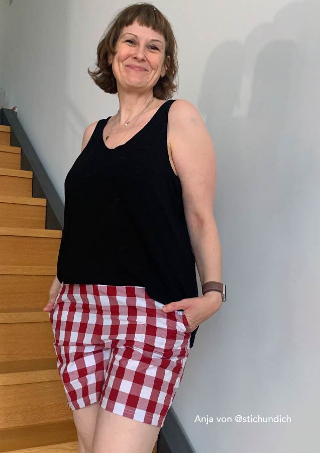 Schnittmuster Shorts Shorty Gr. 34–50 – PDF A4 & A0 inkl. Anleitung - Sewando