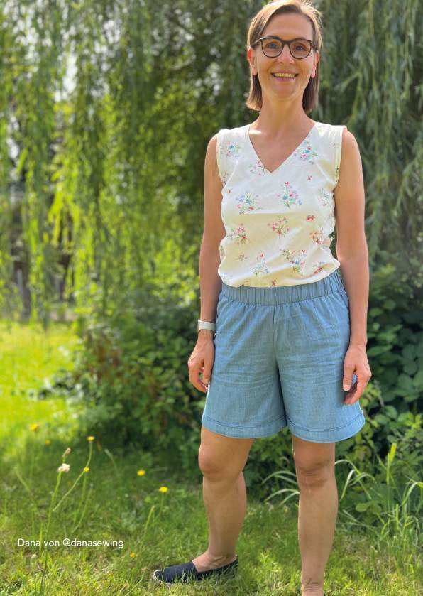 Schnittmuster Shorts Shorty Gr. 34–50 – PDF A4 & A0 inkl. Anleitung - Sewando