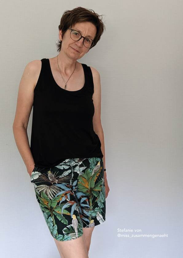 Schnittmuster Shorts Shorty Gr. 34–50 – PDF A4 & A0 inkl. Anleitung - Sewando