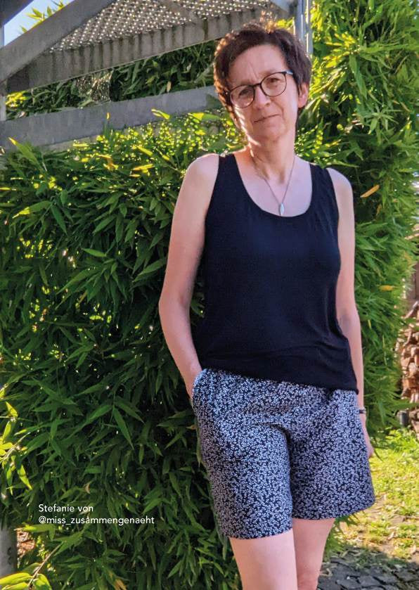 Schnittmuster Shorts Shorty Gr. 34–50 – PDF A4 & A0 inkl. Anleitung - Sewando