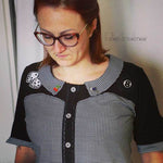 Shirt Mit Herzausschnitt & Manschetten | Schnittmuster+ Anleitung | Gr. 32-58 | Anfänger - Sewando