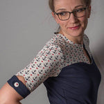 Shirt Mit Herzausschnitt & Manschetten | Schnittmuster+ Anleitung | Gr. 32-58 | Anfänger - Sewando