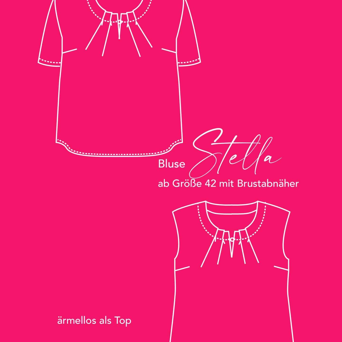 Schnittmuster Bluse Stella Schnittmuster Gr. 34-54 - Sewando