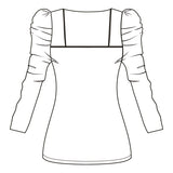 Shirt mit Statementärmel | Schnittmuster + Anleitung | Gr. 32-52 | Anfänger | :