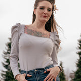 Shirt mit Statementärmel | Schnittmuster + Anleitung | Gr. 32-52 | Anfänger | :