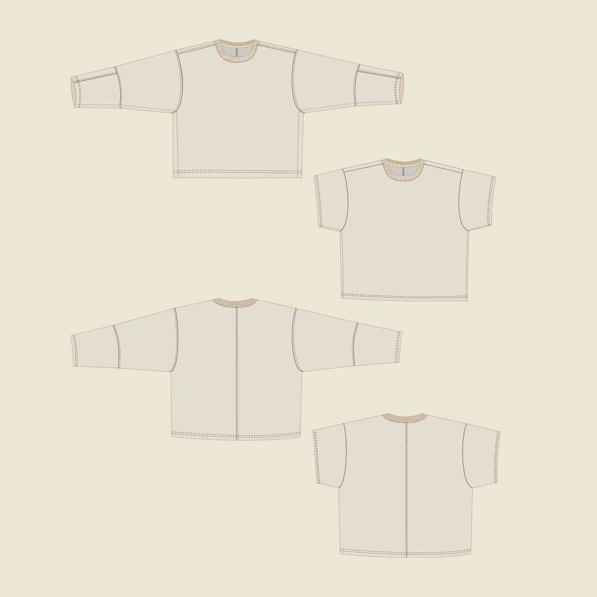 Smile Kids Jumper & T-Shirt 104 - 164 pattern and instructions - Sewando