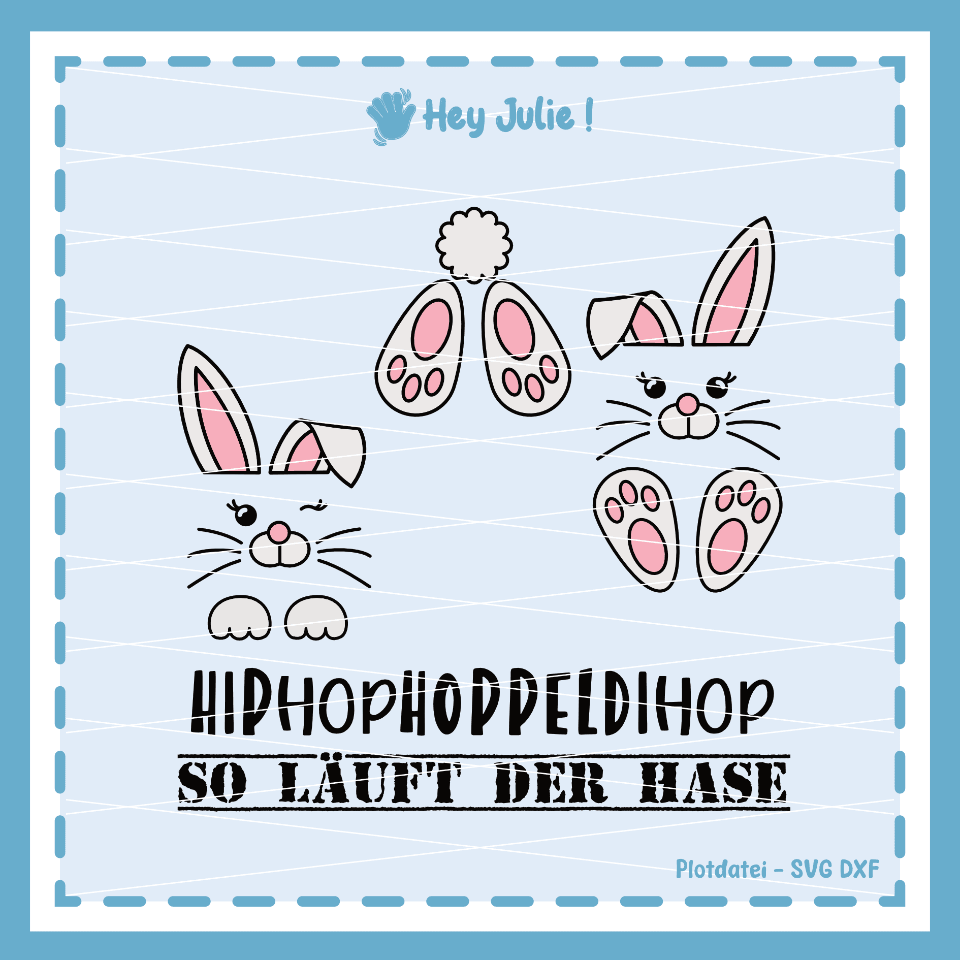 Plotterdatei So läuft der Hase - Sewando