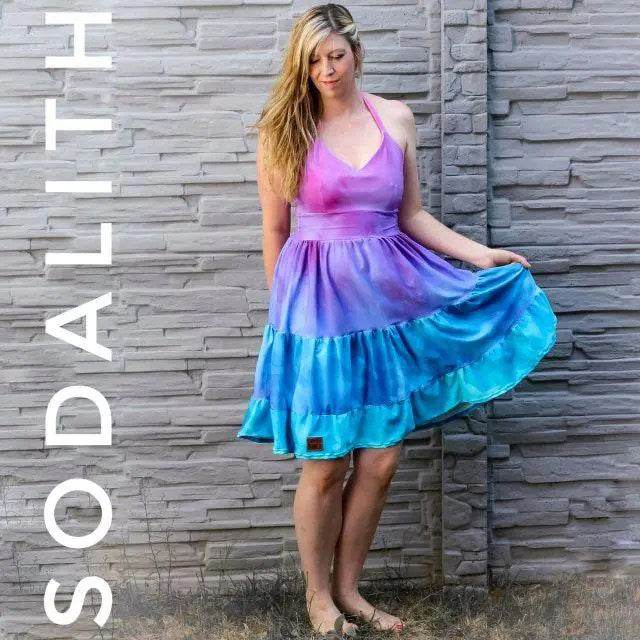 Schnittmuster Kleid Sodalith Gr. A - J DE/EN/FR - Sewando