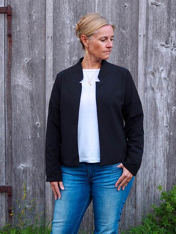 Schnittmuster SOLENE - Jacke, Blazer mit optionalen Reißverschlusstaschen Gr. 34-54 - Sewando