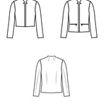 Schnittmuster SOLENE - Jacke, Blazer mit optionalen Reißverschlusstaschen Gr. 34-54 - Sewando