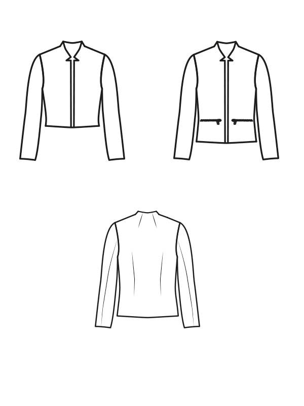 Schnittmuster SOLENE - Jacke, Blazer mit optionalen Reißverschlusstaschen Gr. 34-54 - Sewando