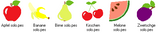 Stickdatei - DO-MI-NO - Spiel "OBST Set 1"