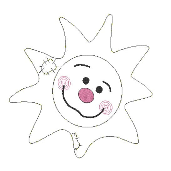 Stickdatei "SONNE" in 3 Größen - Sewando