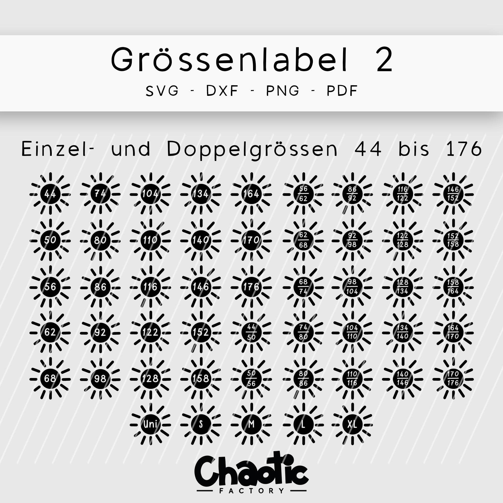 Plotterdatei Größenlabel 2 - Sewando