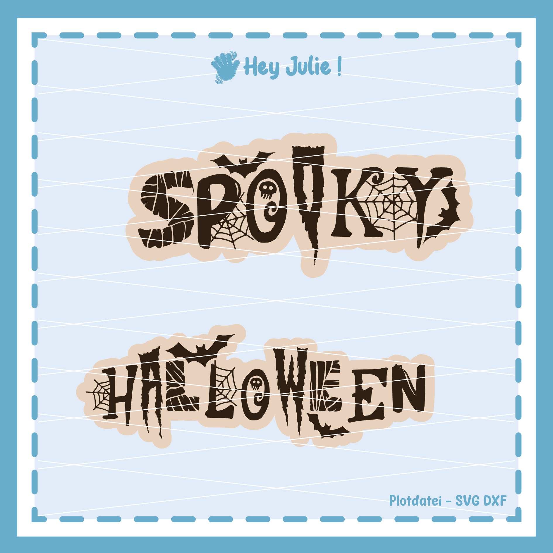 Plotter- und Laserdatei Spooky Halloween - Sewando